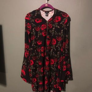 Forever 21 Rose Print Dress